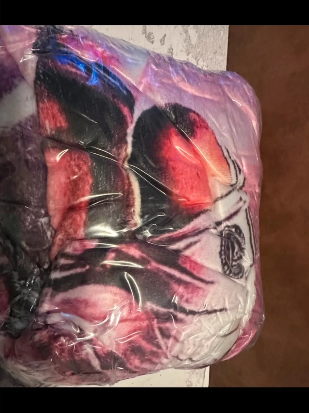 Plush Pink Soccer-Themed Throw Blanket Lionel Messi Inter Miami
